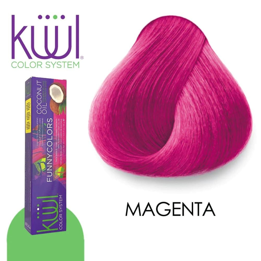 Kuul Magenta Permanent Hair Dye - Vibrant Pink Tone